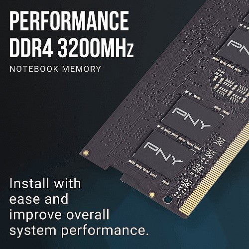 PNY DRAM SODIMM DDR4 3200 1x8GB (Notebook) PNY DRAM SODIMM DDR4 3200 1x8GB (Notebook)
